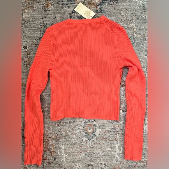 ‼️RARE‼️🎸Ramy Brook🎸🔥NWT🔥Corey V-Neck Sweater in Mimosa— Size XS - Picture 8 of 10